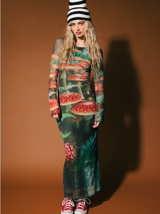 Dressed in LALA Dresses & Skirts - We're All Mad Here Mesh Mushroom Dress